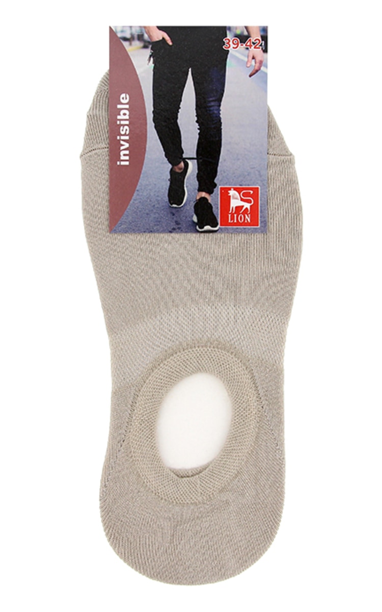 LION LION Vīriešu pēdiņas 1250, 39-42, Beige Beige