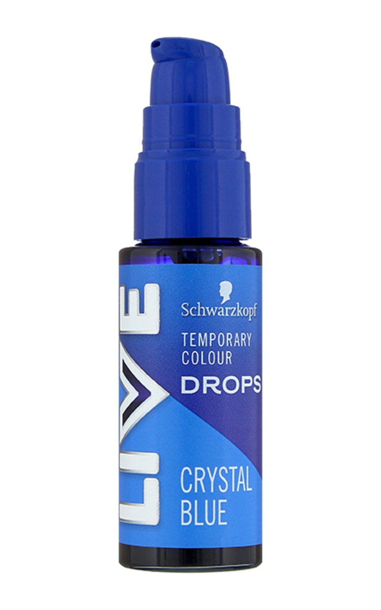 LIVE COLOR LIVE Colour Drops matu krāsas pilieni, Crystal Blue, 30ml 30 ml