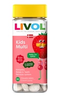  LIVOL undefined LIVOL Kids Multi ar zemeņu garšu, 60 tabletes 