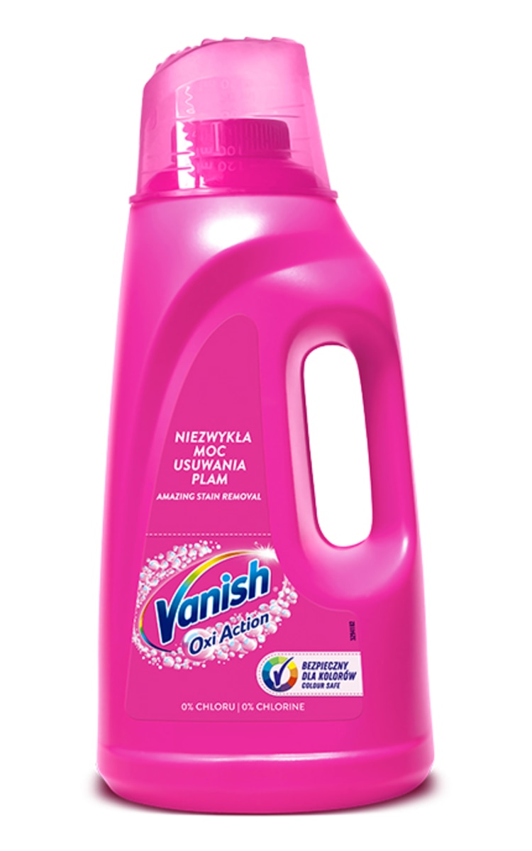 VANISH VANISH Oxi Action Pink šķidrais traipu tīrīšanas līdzeklis, 2l 2000 ml