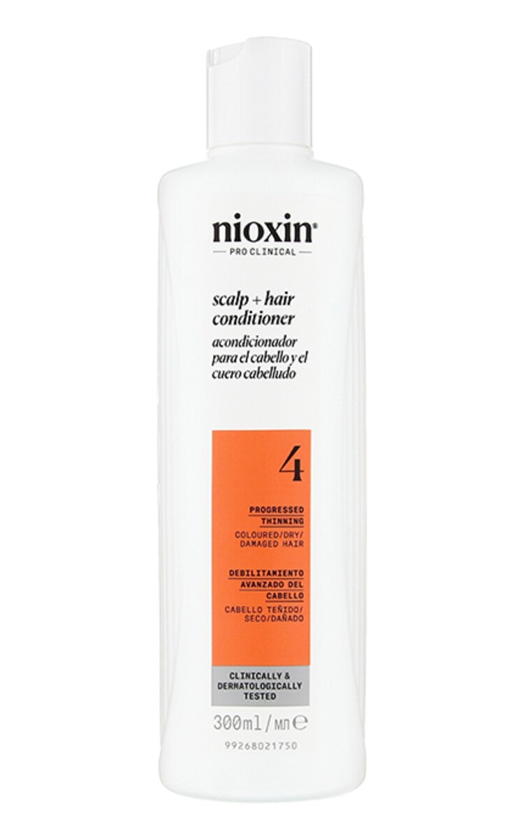 NIOXIN NIOXIN System No.4 kondicionieris krāsotiem matiem ar progresējošu tendenci kļūt plānākiem, 300ml