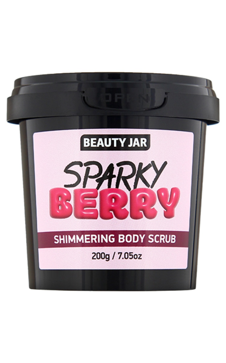 BEAUTY JAR BEAUTY JAR Sparky Berry skrubis ķermenim ar mirdzumiem, 200g 200 g