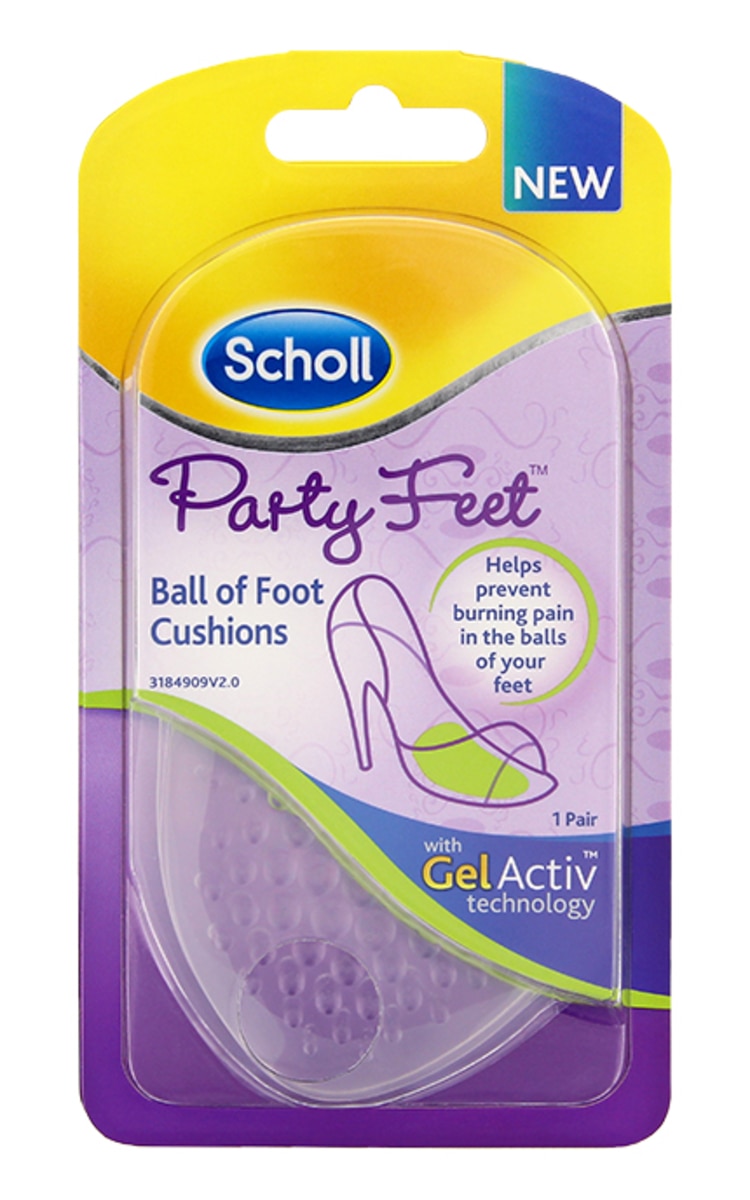 SCHOLL SCHOLL Party Feet gela ieliktņi pēdām, 1pāris 1 gab.