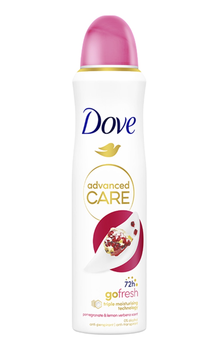 DOVE DOVE Advanced Care Pomegranate&Lemon Verbena izsmidzināms antiperspirants, 150ml 150 ml