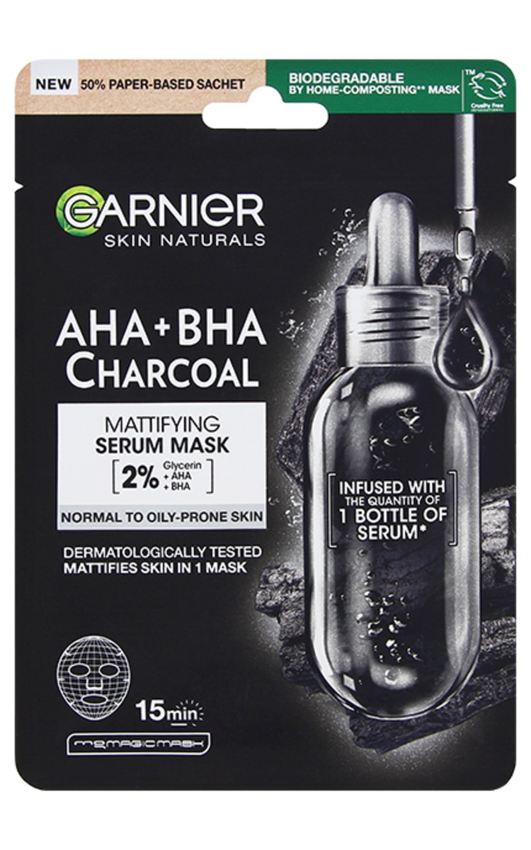 GARNIER GARNIER Pure Charcoal sejas maska, 28g 1 gab.