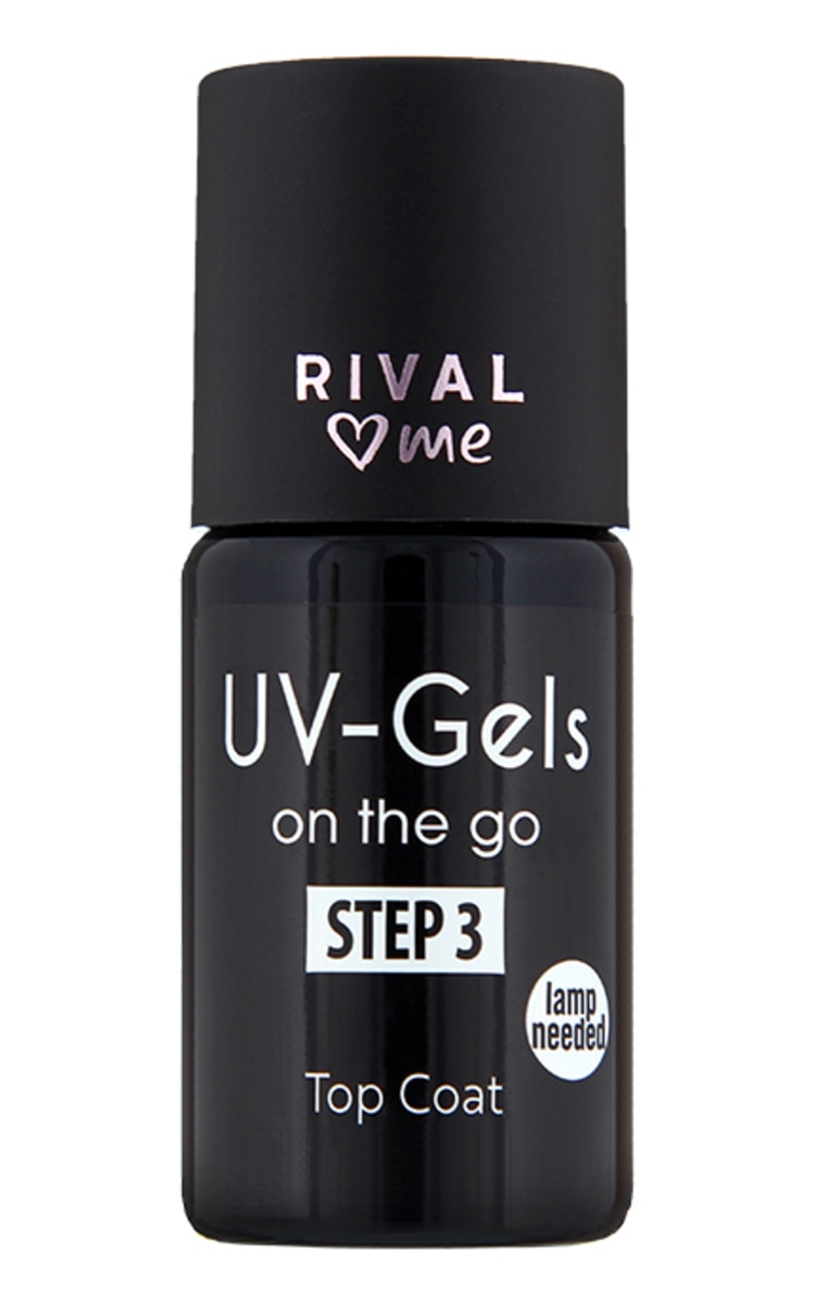 RIVAL LOVES ME RIVAL LOVES ME UV-Gels On The Go Step3 gela lakas virskārta, 8ml 1 gab.