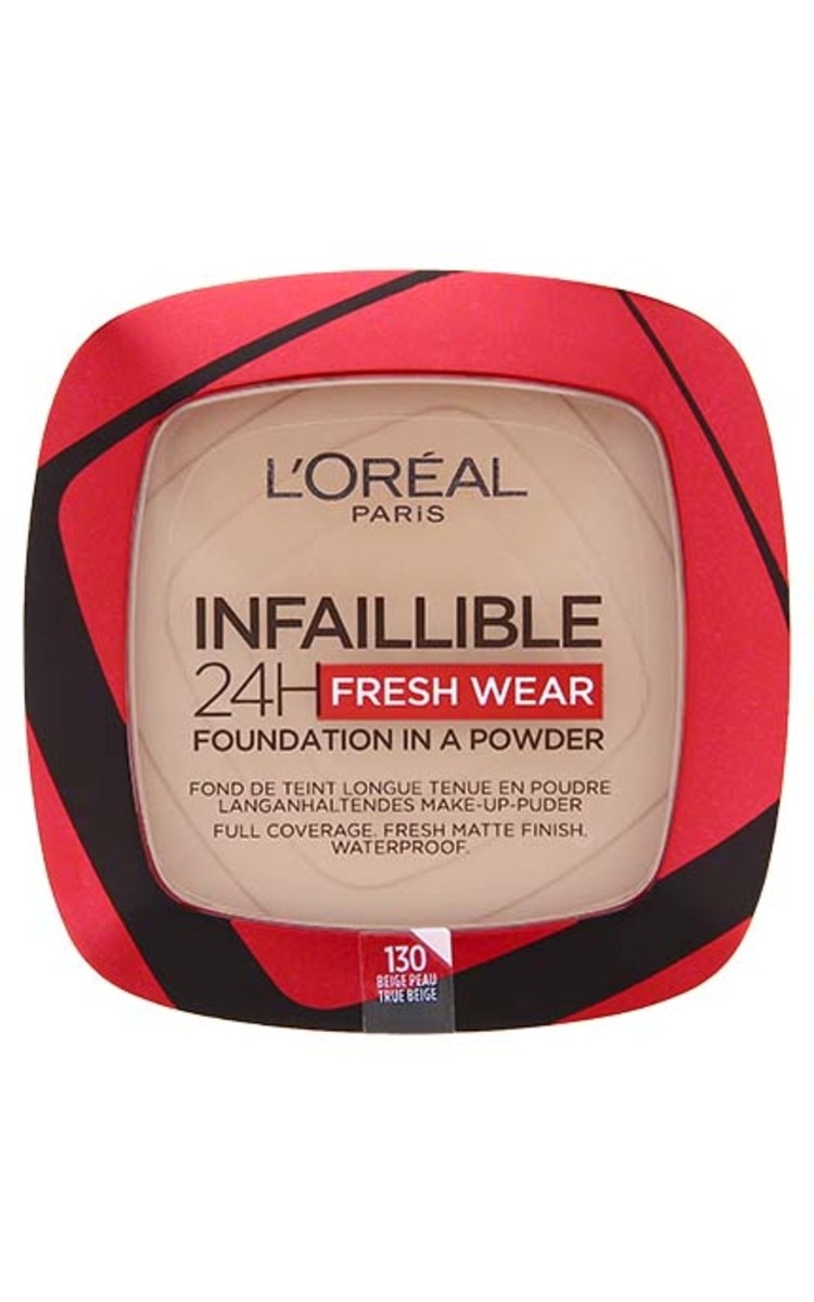  L`OREAL PARIS  L`OREAL PARIS Infaillible 24H Fresh Wear tonālais pūderis, 9g 