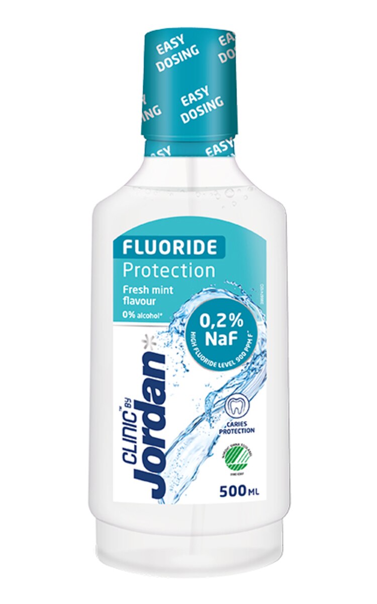 JORDAN JORDAN Clinic Fluoride Protection mutes skalojamais līdzeklis, 500ml 500 ml