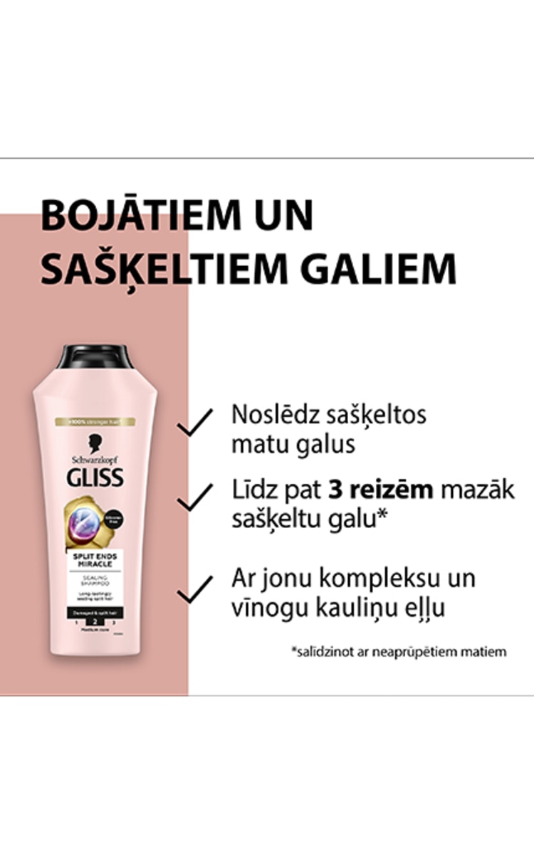 GLISS GLISS Split Ends šampūns matiem, 400ml 400 ml