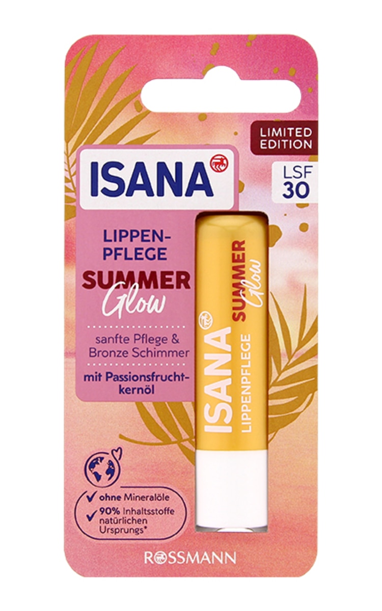 ISANA ISANA Summer Glow lūpu balzams, 4,8g