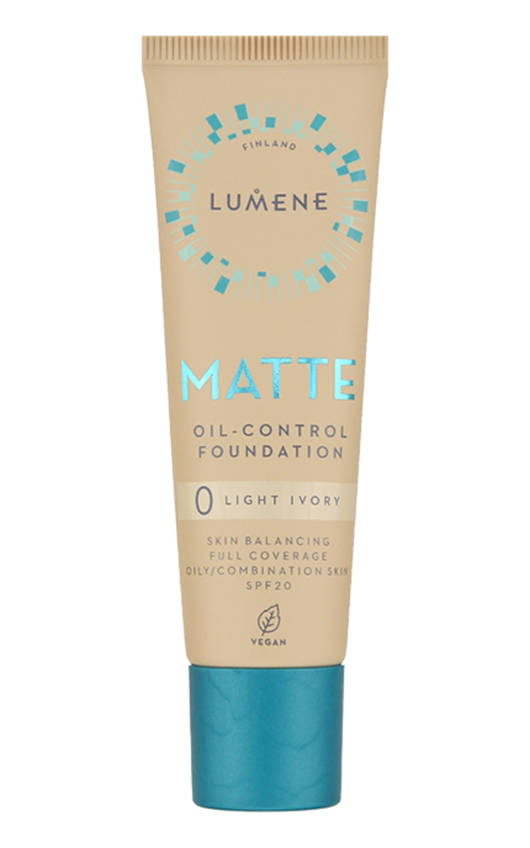 LUMENE LUMENE Matte Oil-Control tonālais krēms SPF20, 0 Light Ivory, 30ml Light Ivory