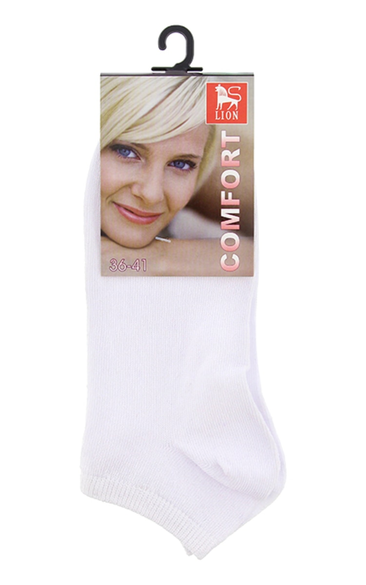 LION LION Женские носки 1066, 36-41, White Белые