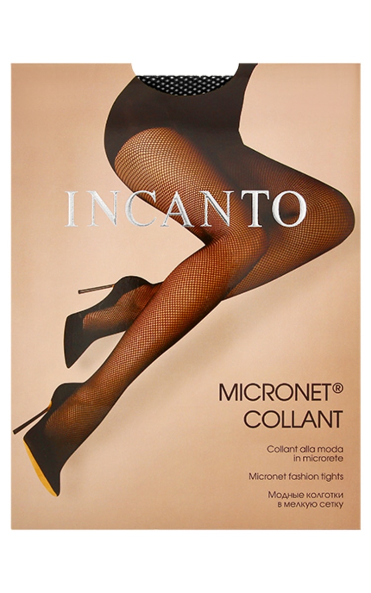 INCANTO INCANTO Micronet tīkliņa zeķbikses, Nero, izmērs 3/4 Black
