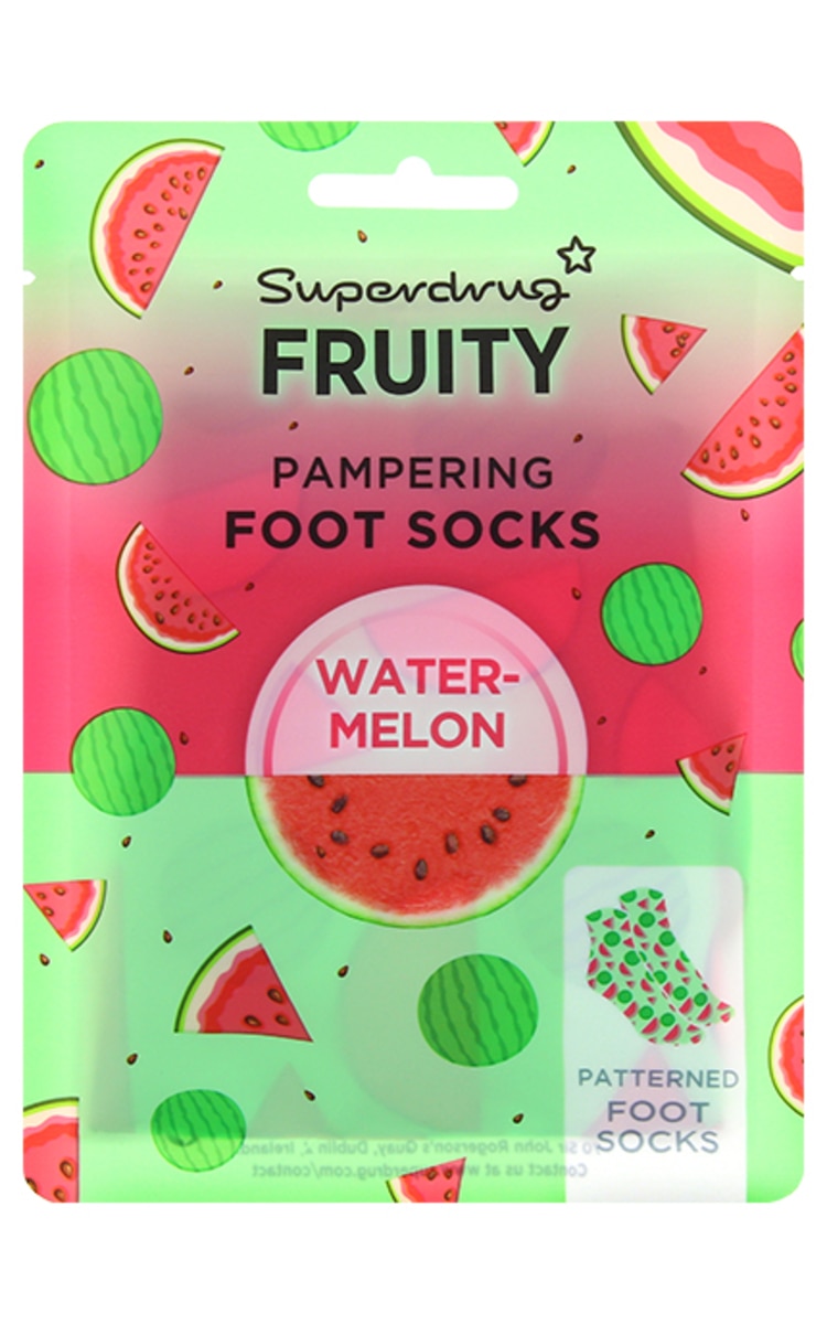 SUPERDRUG SUPERDRUG Fruity Watermelon maska pēdām, 1 pāris