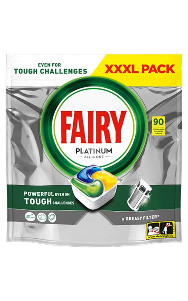 FAIRY FAIRY Platinum Lemon капсулы для посудомоечных машин, 90шт. 90 шт