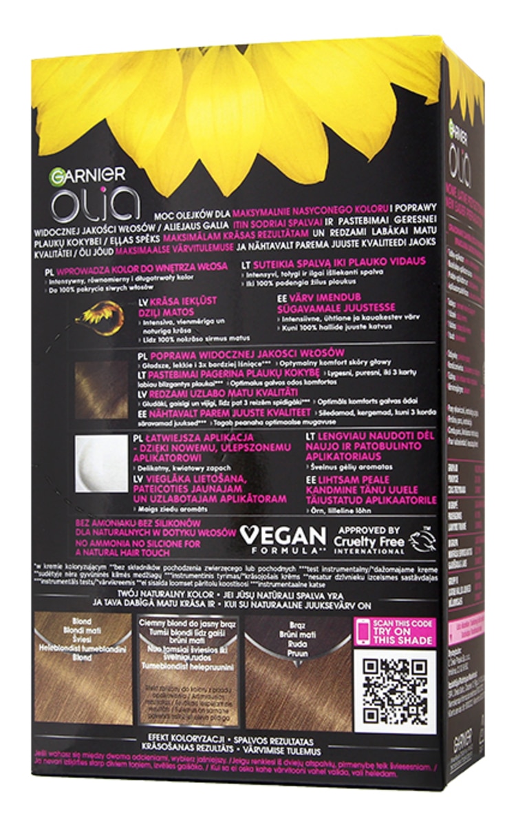 GARNIER OLIA GARNIER OLIA Ilgnoturīga matu krāsa, 7.0 Dark Blond 1 gab.