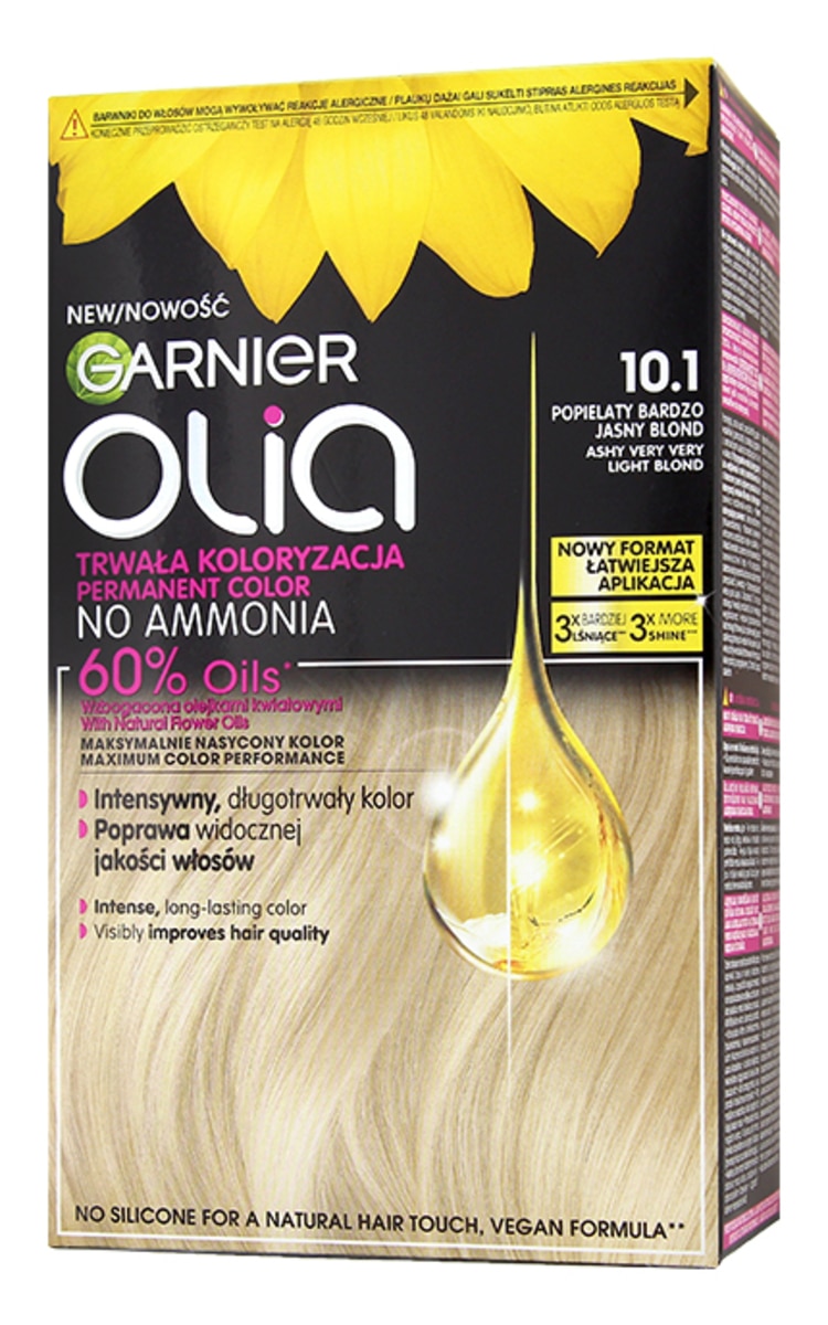 GARNIER OLIA GARNIER OLIA Стойкая краска для волос, 10.1 Ashy Very Very Light 1 шт