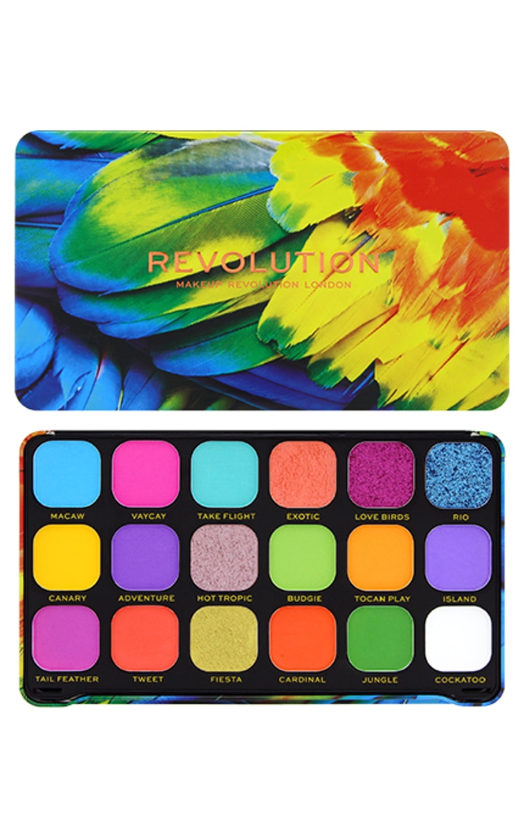 MAKE UP REVOLUTION MAKEUP REVOLUTION Forever Flawless Birds of Paradise палета теней для век, 18 оттенков 1 шт