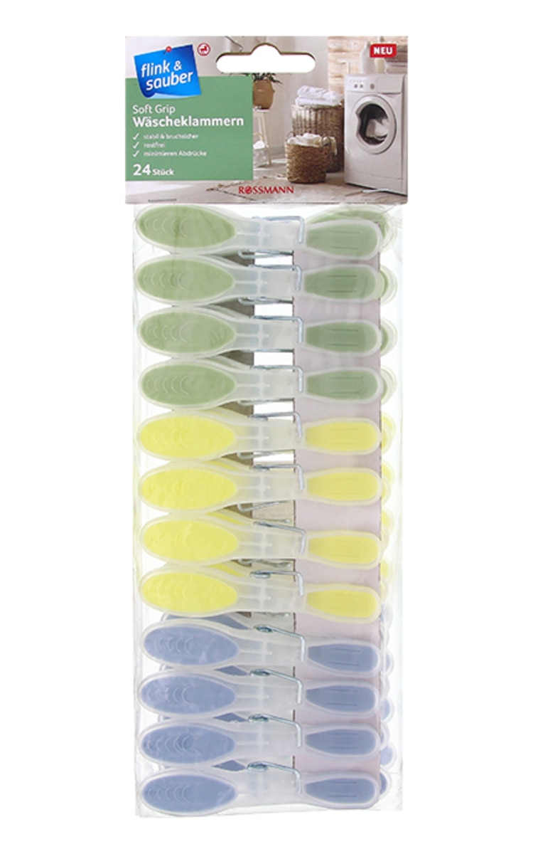 FLINK&SAUBER FLINK&SAUBER Soft Grip бельевые прищепки, 24шт.