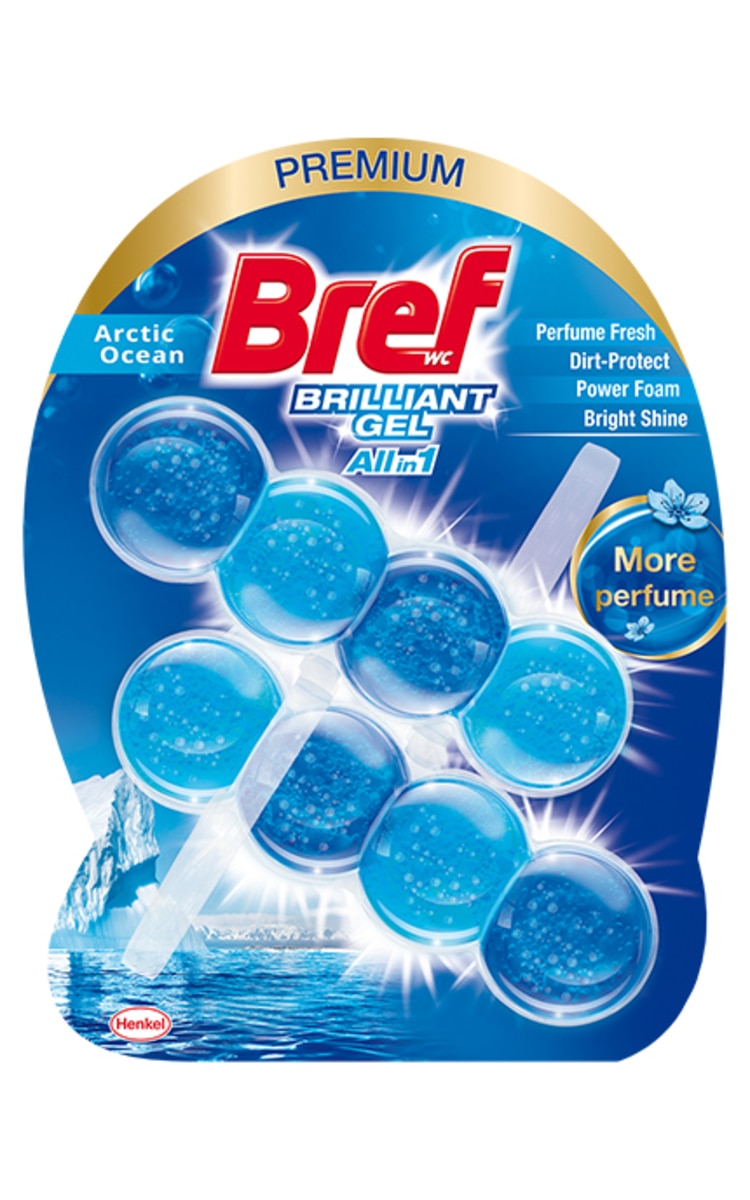 BREF BREF Brilliant Gel All-in-1 Arctic Ocean туалетный блок, 2x42g