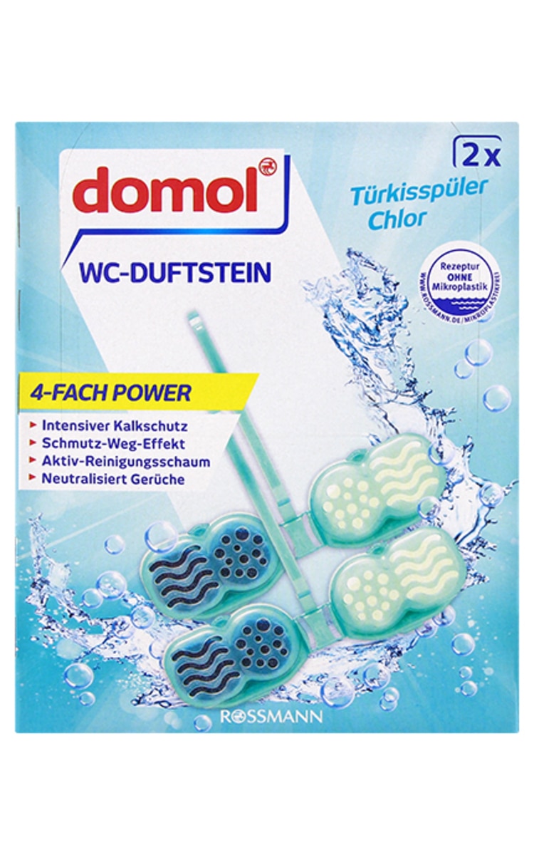 DOMOL DOMOL Turkisspuler Chlor tualetes atsvaidzinātājs, 2x48g