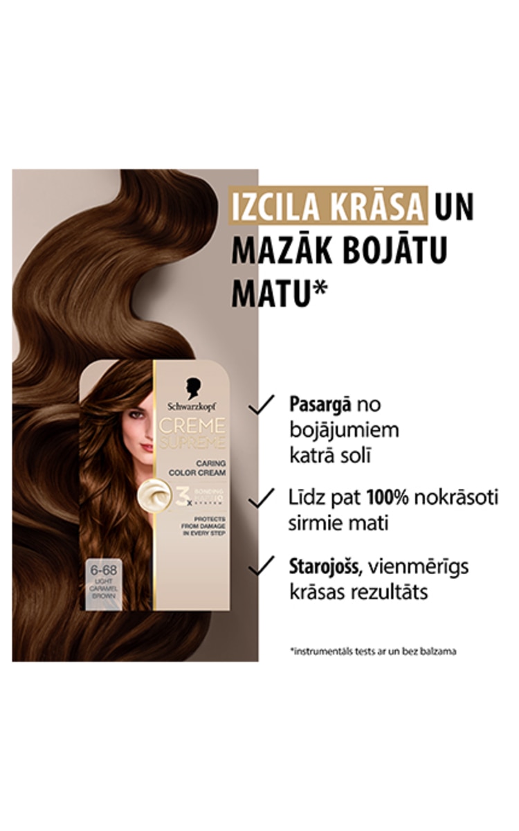 CRÈME SUPREME краска для волос, 6-68 Caramel Dark Blonde