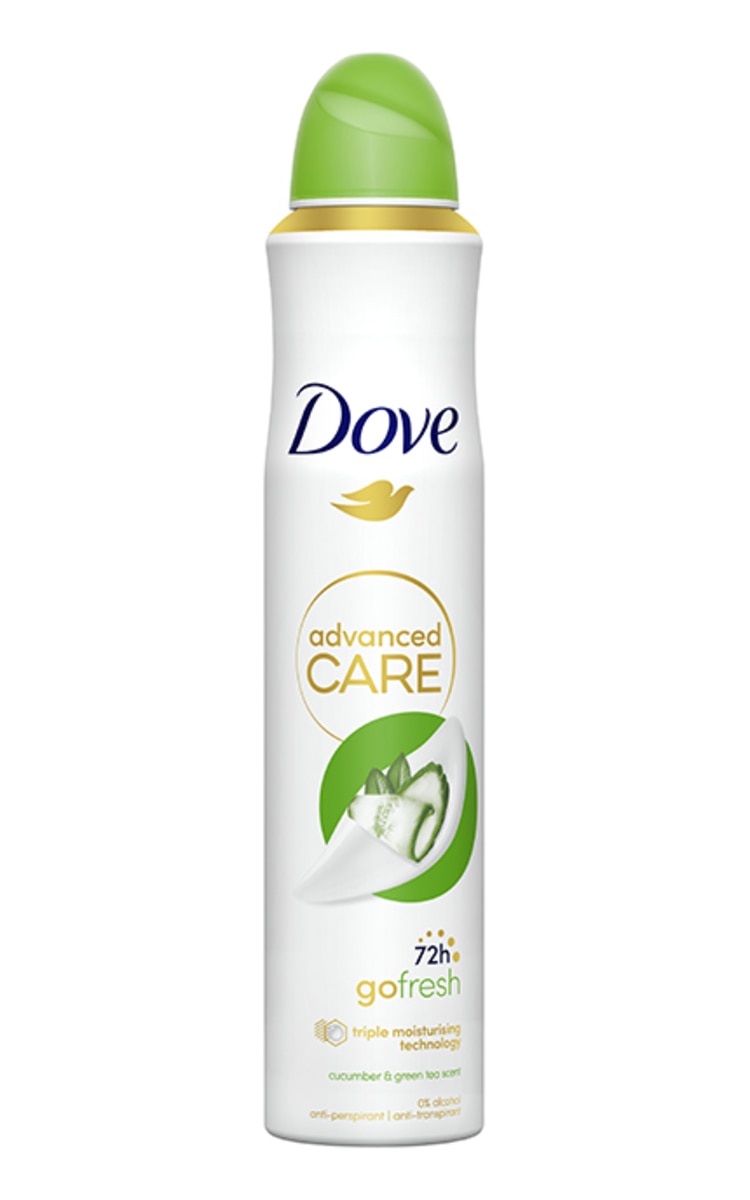 DOVE DOVE Advanced Care Cucumber&Green Tea izsmidzināms antiperspirants, 200ml 200 ml