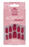 ELEGANT TOUCH Acrylic Colour Infusions комплект накладных ногтей, Berry Lemonade, 24шт.