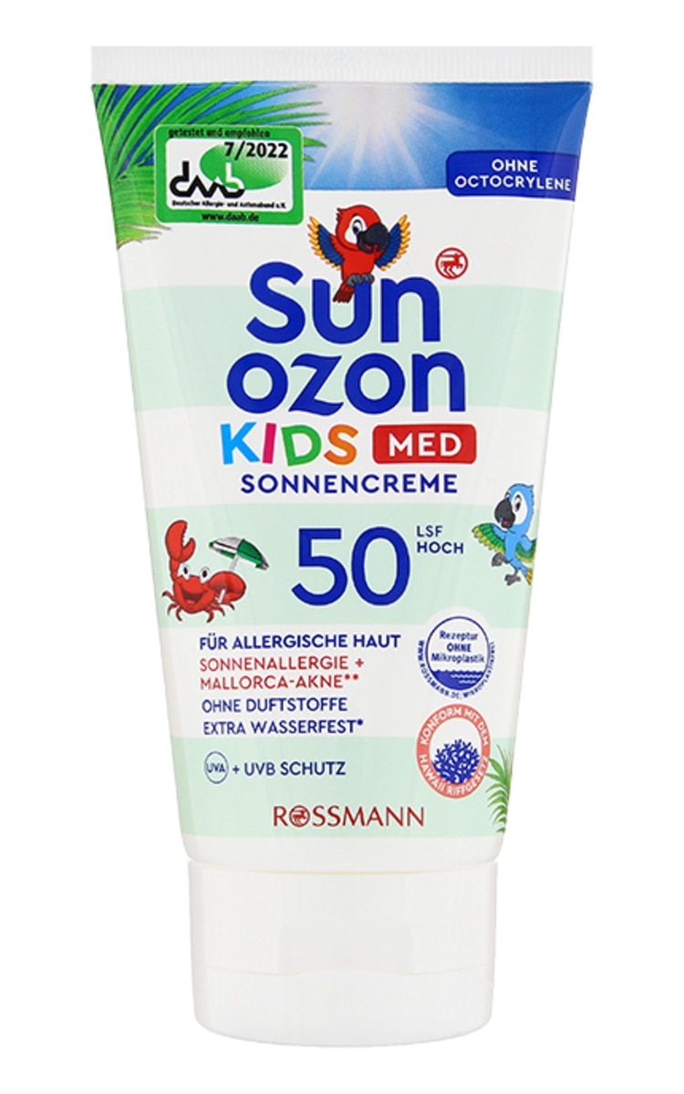 SUNOZON SUNOZON Med Kids SPF50 saules aizsargkrēms alerģiskai ādai, 150ml