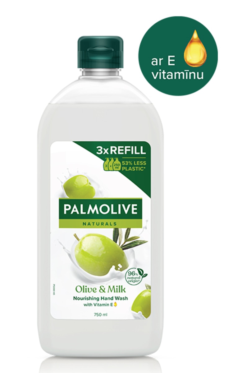 PALMOLIVE PALMOLIVE Naturals Olive Milk šķidrās roku ziepes, uzpilde, 750ml 750 ml