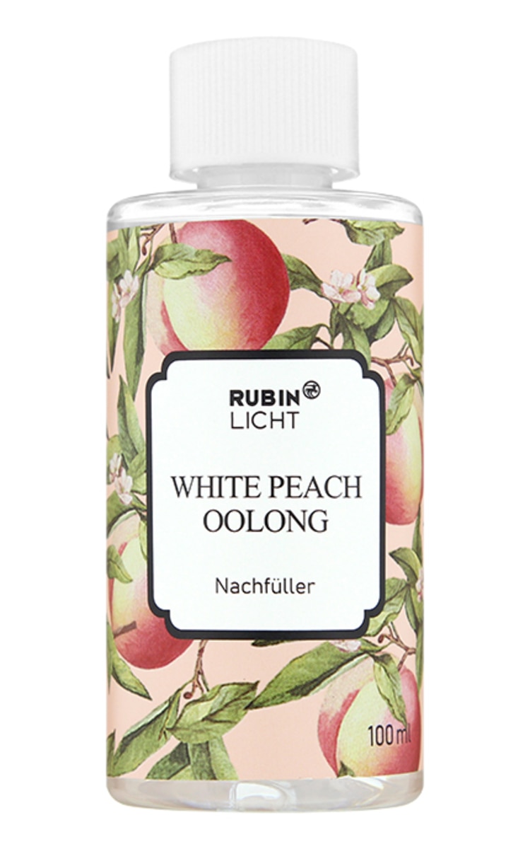 RUBIN White Peach Oolong telpas atsvaidzinātāja rezerve, 100ml