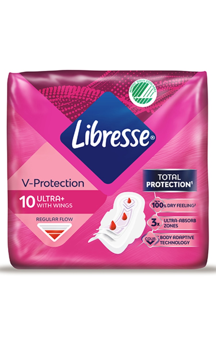 LIBRESSE LIBRESSE Freshness&Protection Ultra+ higiēniskās paketes, 10gab. 10 gab.