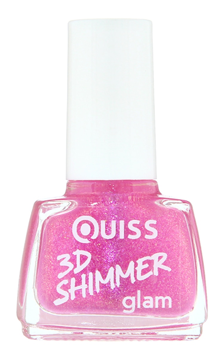 QUISS 3D Shimmer Glam лак для ногтей, 01, 6мл