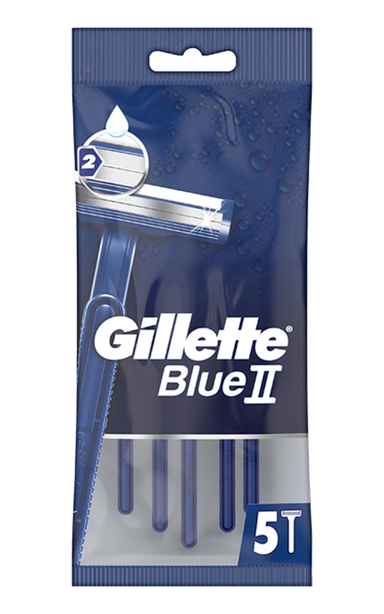 GILLETTE GILLETTE Blue2 Chromium vienreizējie vīriešu skuvekļi, 5gab. 5 gab.