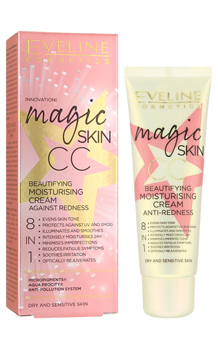 EVELINE EVELINE Magic Skin CC 8in1 mitrinošs krēms pret ādas apsārtumu, 50ml 50 ml