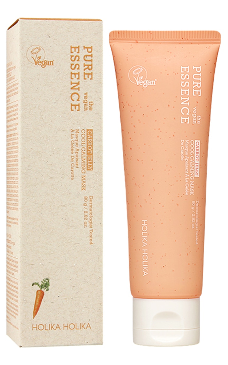 HOLIKA HOLIKA HOLIKA HOLIKA Pure Essence The Vegan Carrot Jelly Cool nomierinoša maska sejai, 80g 80 g