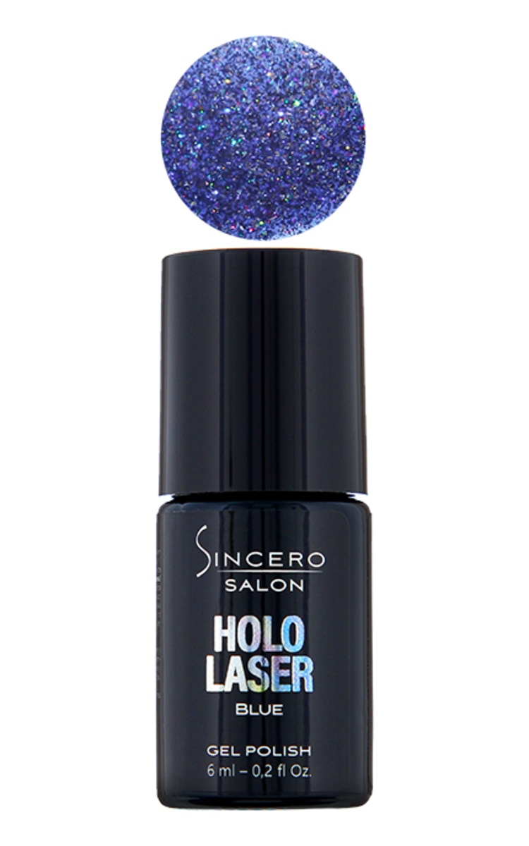 SINCERO SALON SINCERO SALON Holo Laser гелевый лак, Blue, 6мл Blue