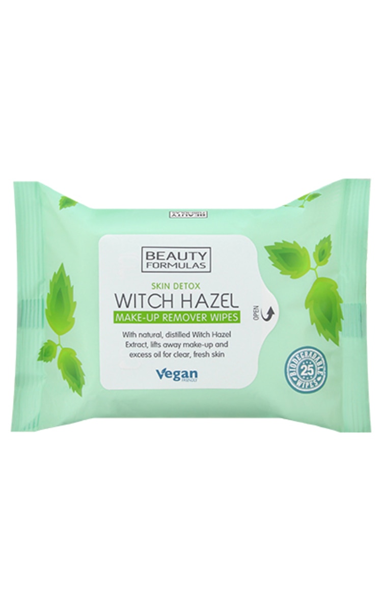 BEAUTY FORMULAS BEAUTY FORMULAS Witch Hazel cалфетки для удаления косметики и очищения лица, 25шт.