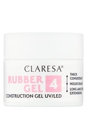 CLARESA Rubber Gel гель для наращивания, 4 - medium raspberry pink, 12г