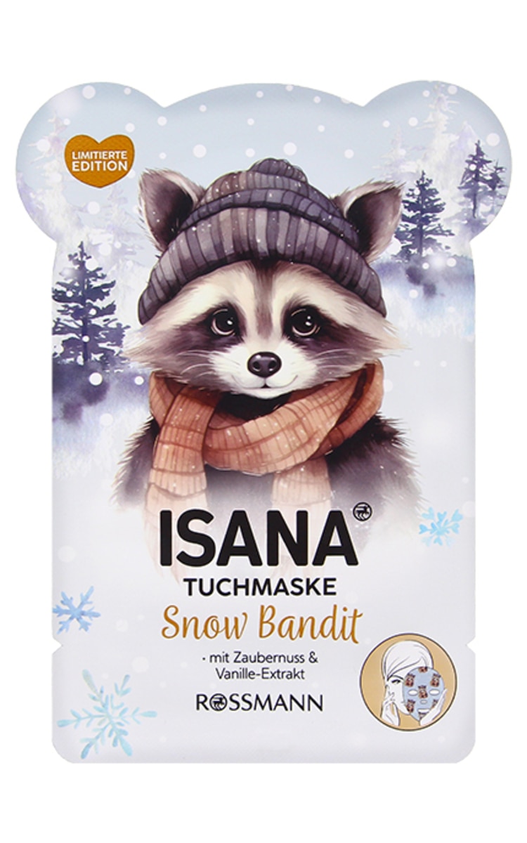 ISANA ISANA Snow Bandit тканевая маска для лица, 1шт.