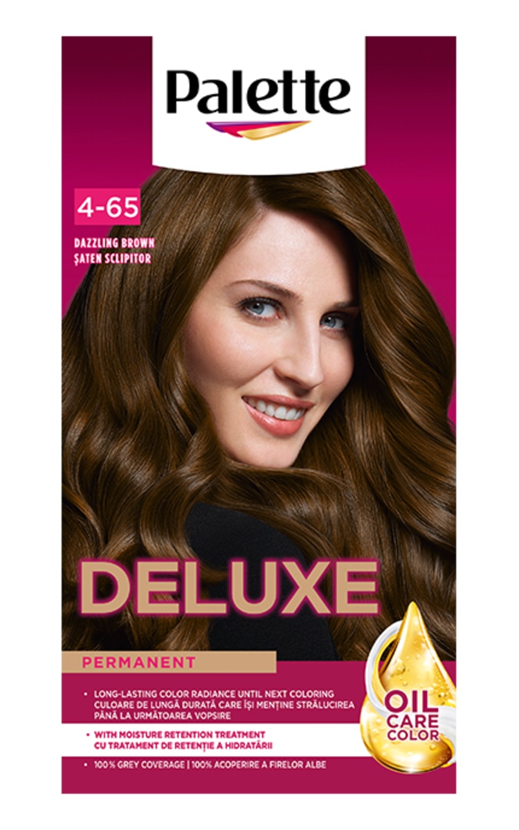 PALETTE DELUXE PALETTE Deluxe краска для волос, 4-65 (760) Dazzling Brown 1 шт