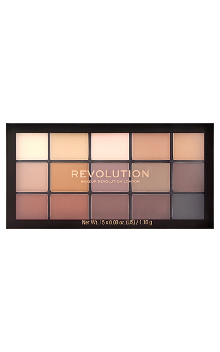 MAKE UP REVOLUTION MAKEUP REVOLUTION Reloaded Basic Mattes палетка теней для век, 15 оттенков 1 шт