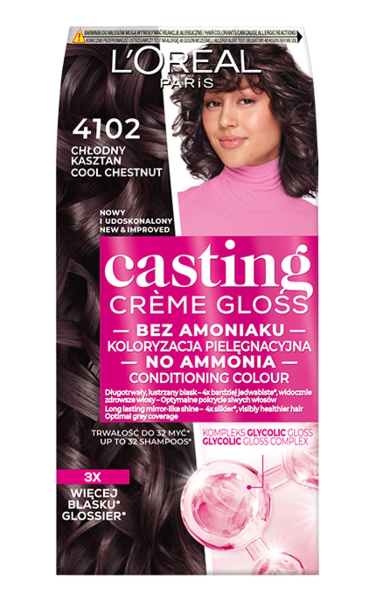 CASTING CASTING Creme Gloss matu krāsa, 4102 Cool Chestnut
