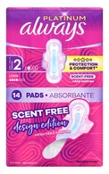  ALWAYS undefined ALWAYS Platinum Scent‑free Long Duo higiēniskās paketes, 14gab. 