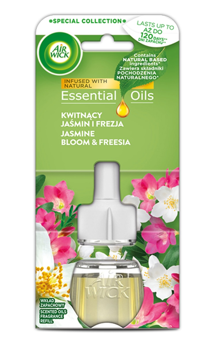 AIR WICK AIR WICK Electrical Jasmine Bloom&Freesia elektriskais gaisa atsvaidzinātājs, rezerve, 19ml 19 ml