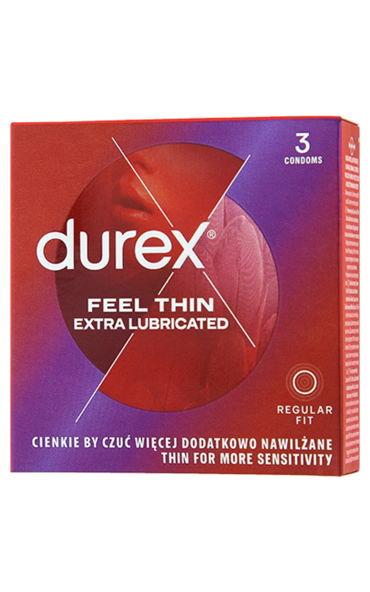 DUREX DUREX Feel Thin prezervatīvi, 3gab. 3 gab.