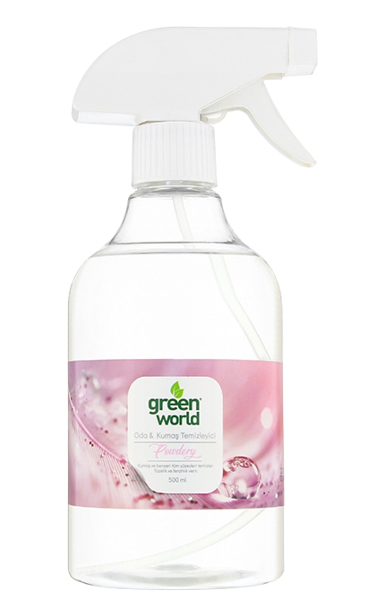 GREEN WORLD GREEN WORLD Powdery tekstilizstrādājumu un gaisa atsvaidzinātājs, 500ml 500 ml