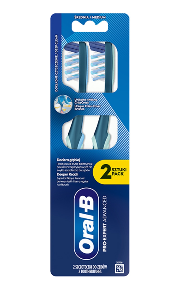 ORAL B ORAL-B Pro-Expert Advanced zobu birste, 2gab.