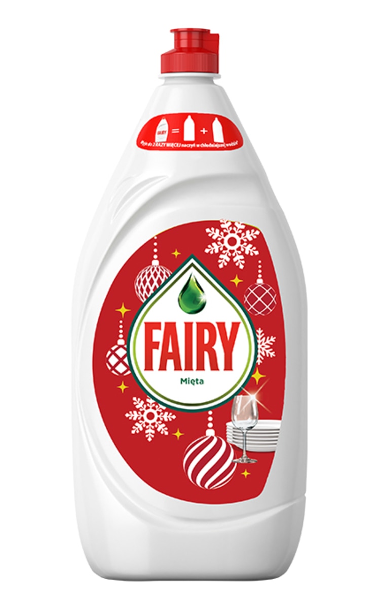 FAIRY FAIRY Sensitive Teatree&Mint Christmas and Winter trauku mazgāšanas līdzeklis, 1350ml