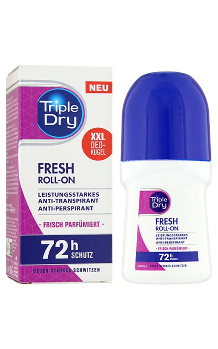 TRIPLE DRY TRIPLE DRY Active ātri žūstošs rullītis antiperspirants, 50ml 50 ml